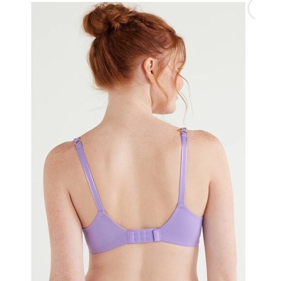 Women's Joyspun Flexible Full coverage T-Shirt Bra Adjustable Size 36DDD Purple - Picture 3 of 4